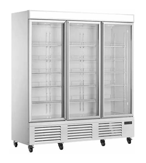 Snow Village Triple Glass Door Display Fridge LC-1860FX - LC-1860FX