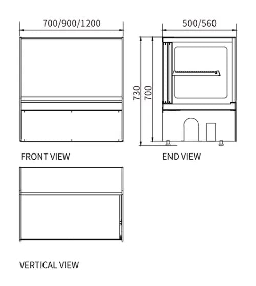 Snow Village Chilled Counter-Top Food Display DG-TZ900 - DG-TZ900