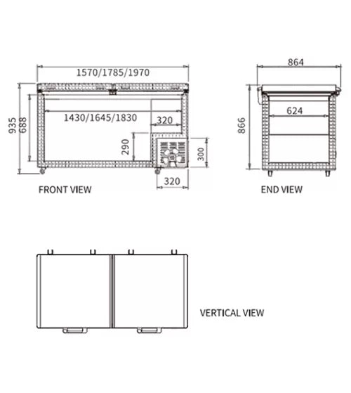 Snow Village Chest Freezer BD/BC-558 - BD/BC-558