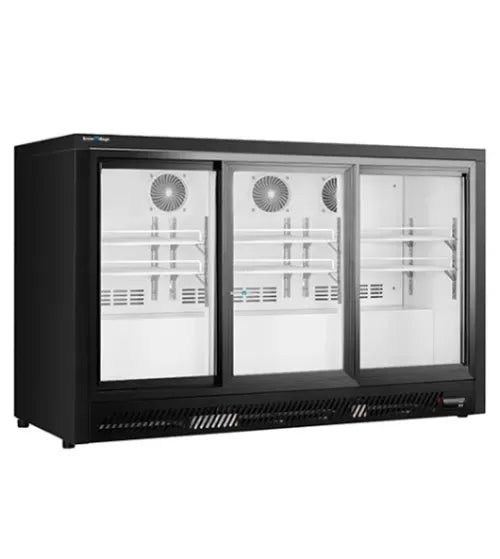 Snow Village Under Bench Triple Sliding Door Bar Cooler BT-1350FYS/FY - BT-1350FYS/FY