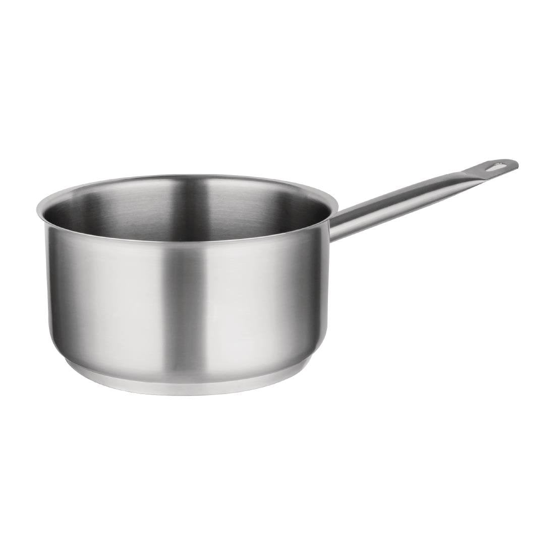 Vogue Stainless Steel Saucepan With Lid 240mm SA605