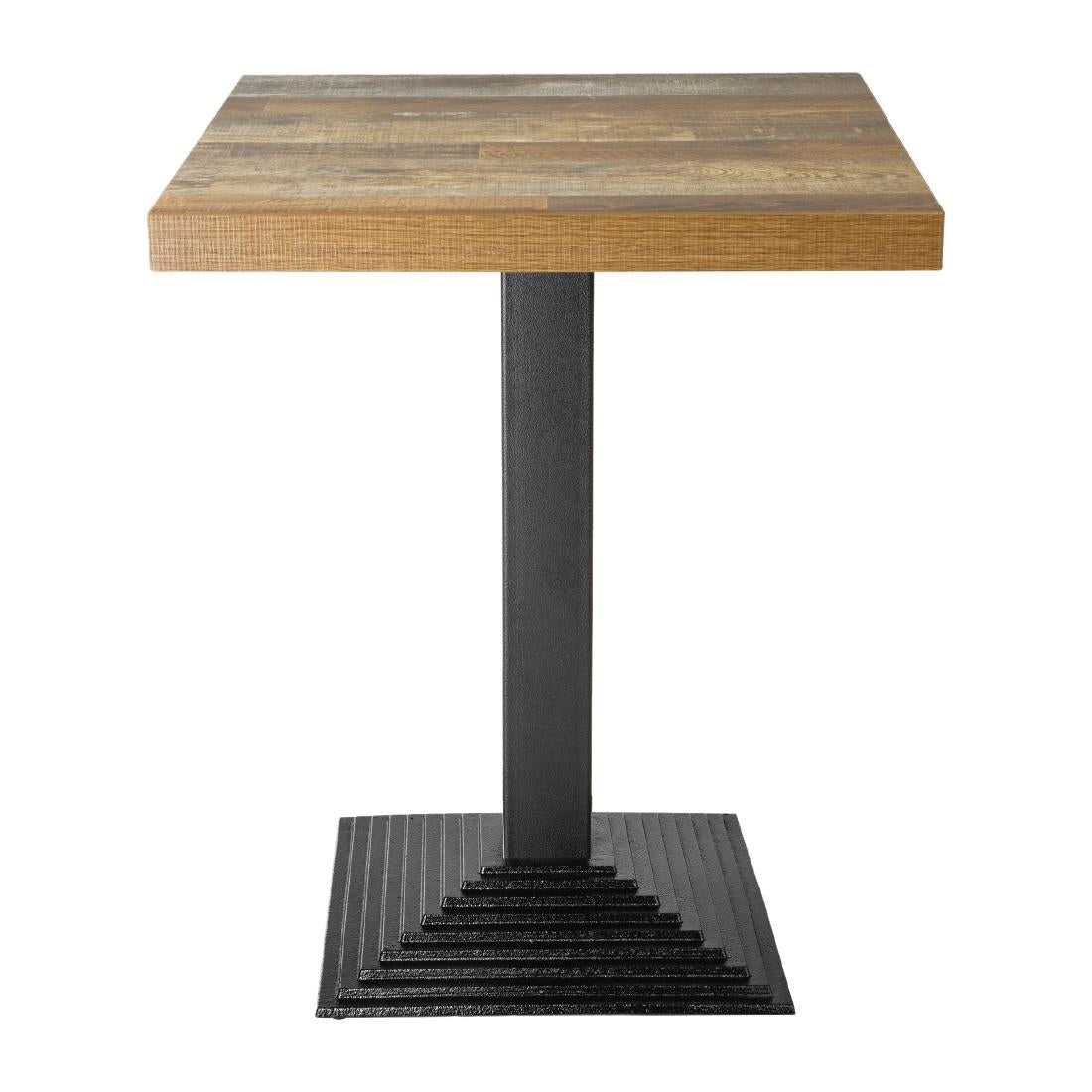 Bolero Pre-Drilled Square Table Top Urban Dark 600mm DR821