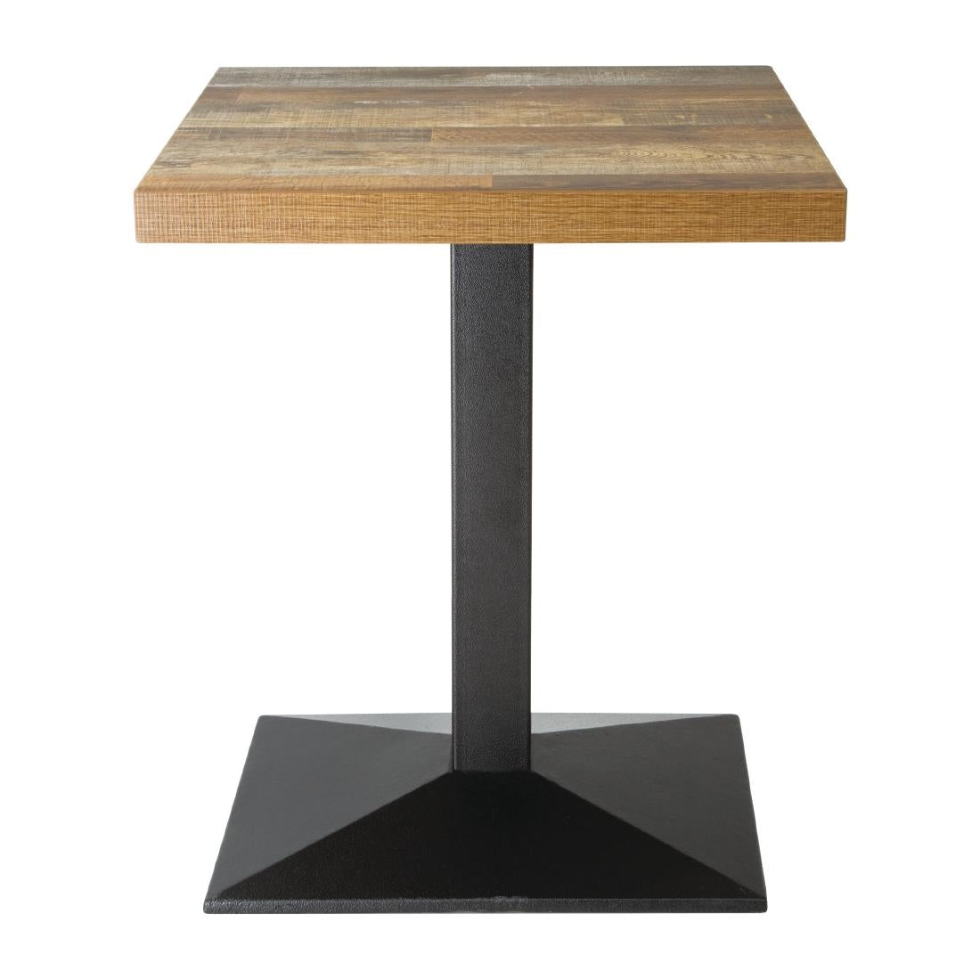 Bolero Pre-Drilled Square Table Top Urban Dark 600mm DR821