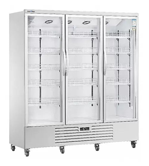Snow Village Triple Glass Door Display Fridge LC-1800FX - LC-1800FX
