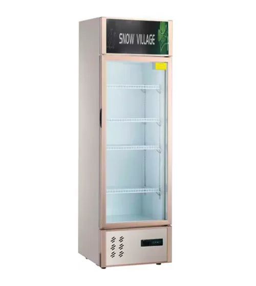 Snow Village Single Glass Door Display Fridge LC-278B - LC-278B