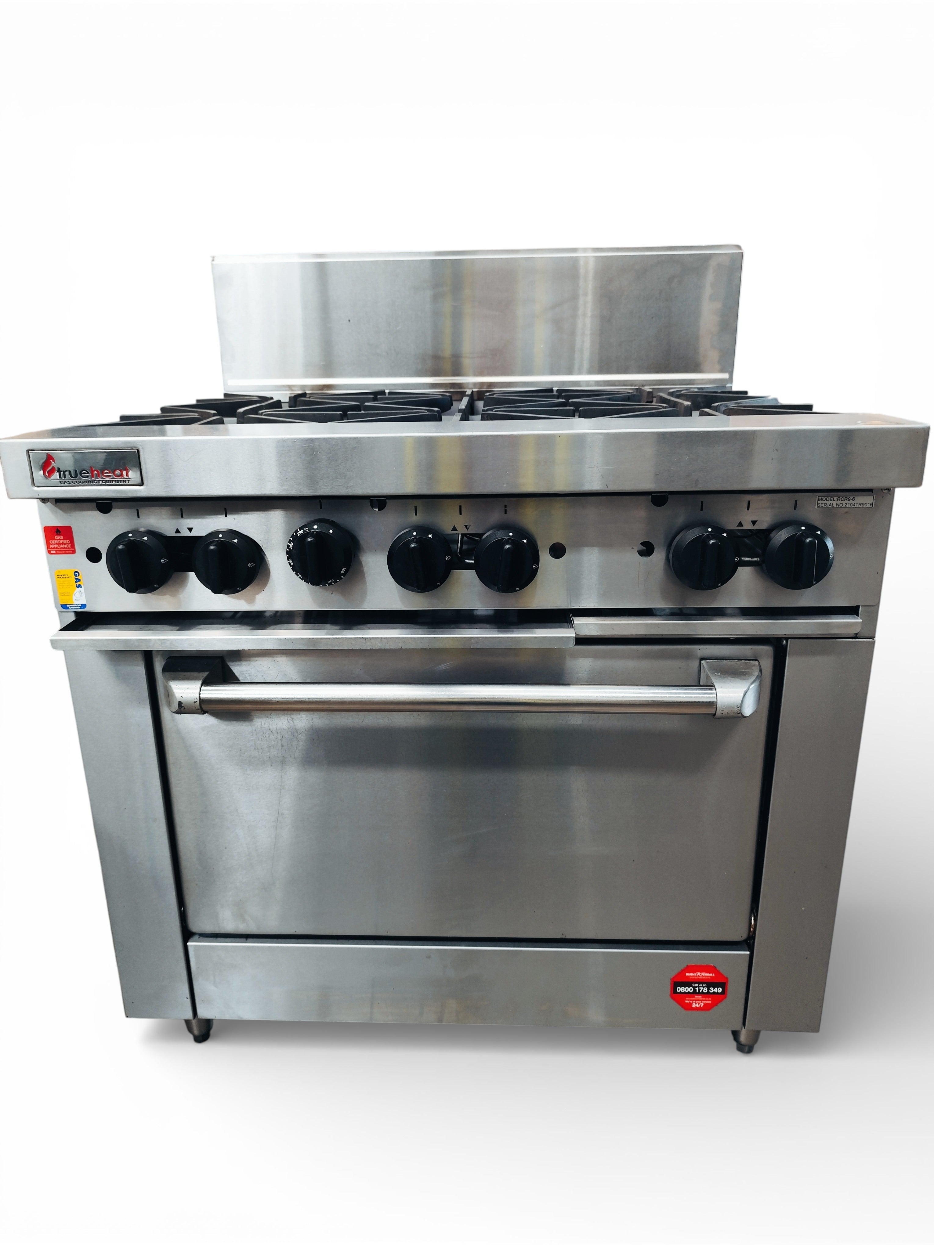 TrueHeat RCR9-6 Range with Static Oven - 745533