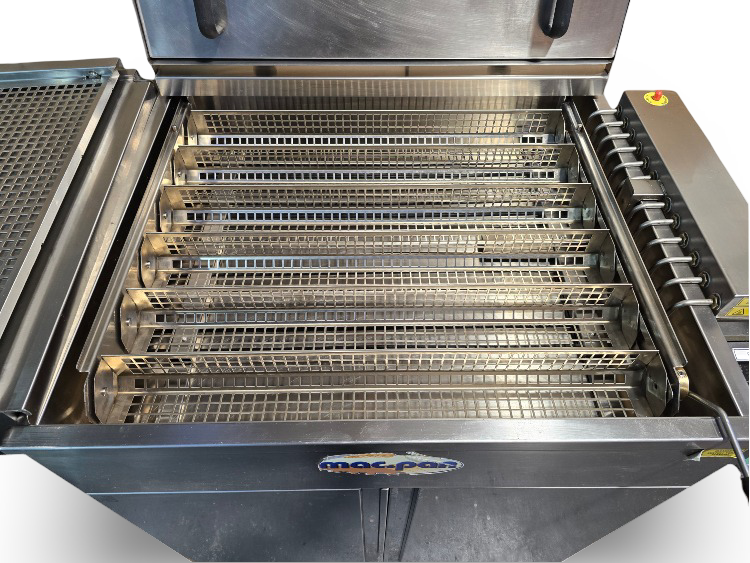 MacPan FRY48SC Semi Auto Electric Doughnut Fryer and Accessories - 772272