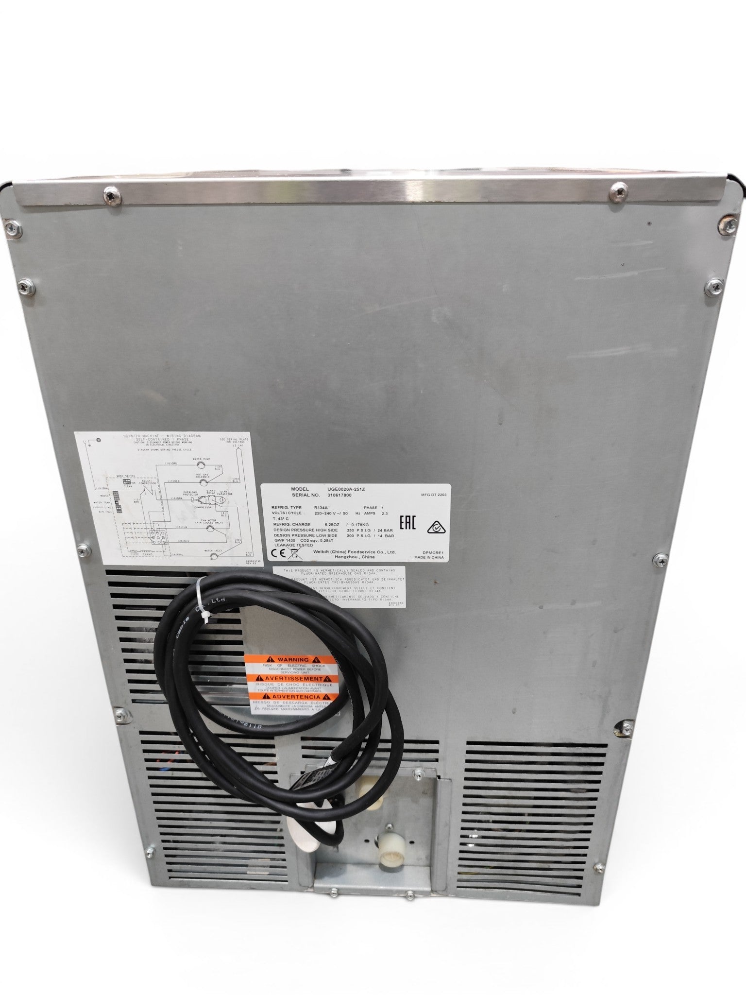 Manitowoc Sotto UG-20 Ice Cube Machine - 775404