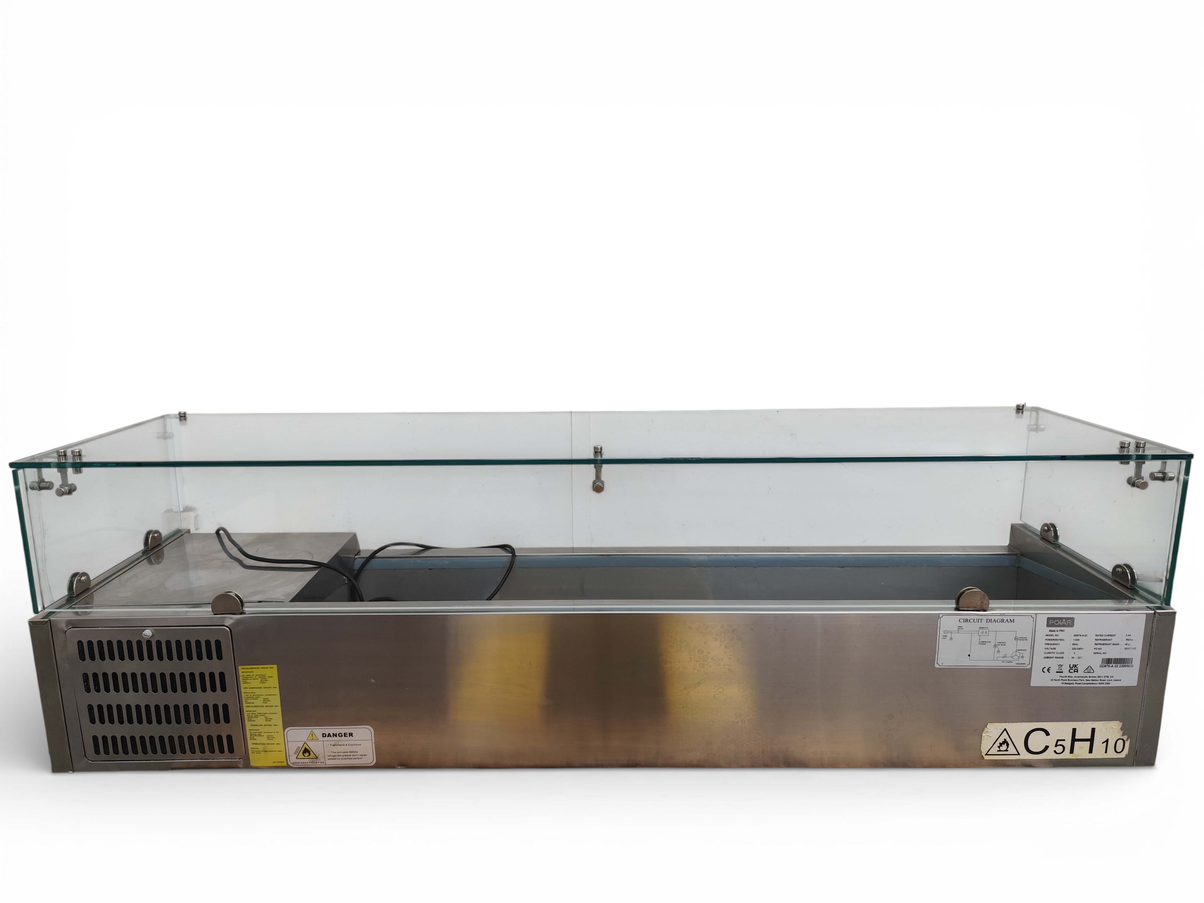 Polar GD876-A-02 Countertop Prep Fridge - 810286