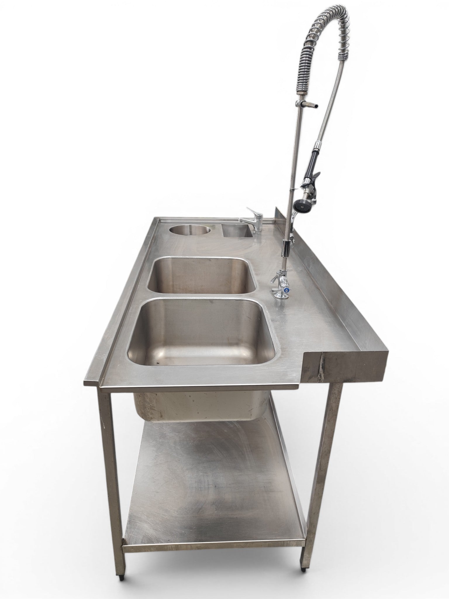 Stainless Steel Inlet Bench with Sink and Faucet - 848741