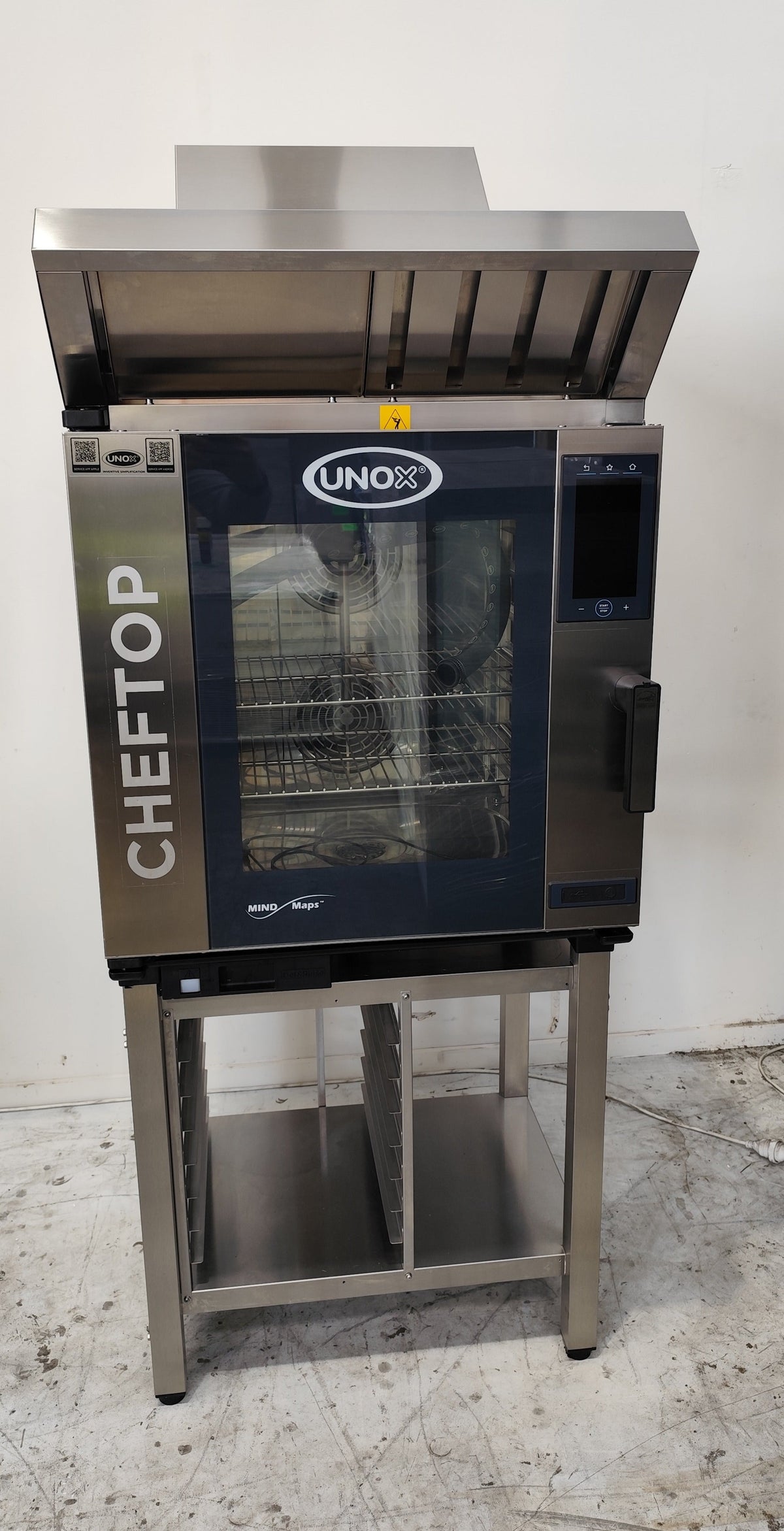 Unox XEVC-0711-EPR CHEFTOP 7 Tray Combi Oven with Stand and Condenser Hood - 941833