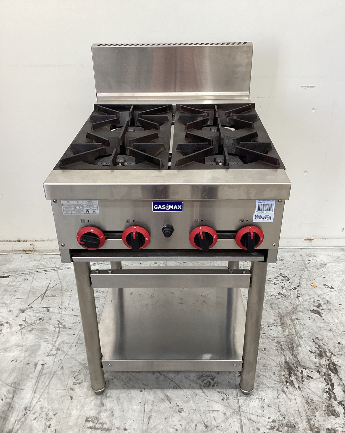 Gasmax RB-4E 4 Burner Cooktop on Legset - 883634