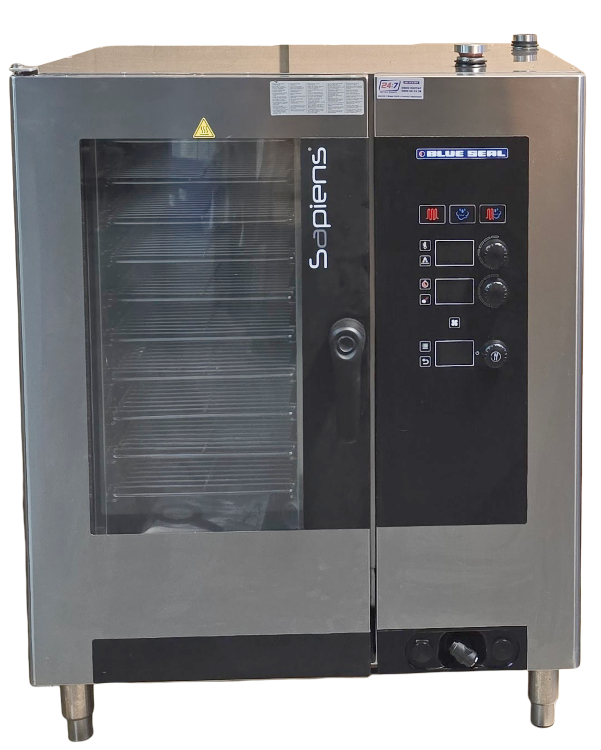 Blue Seal Sapiens E10RSDW Electric 10-Tray Combi Oven + Z24 Stacking Kit - 899629