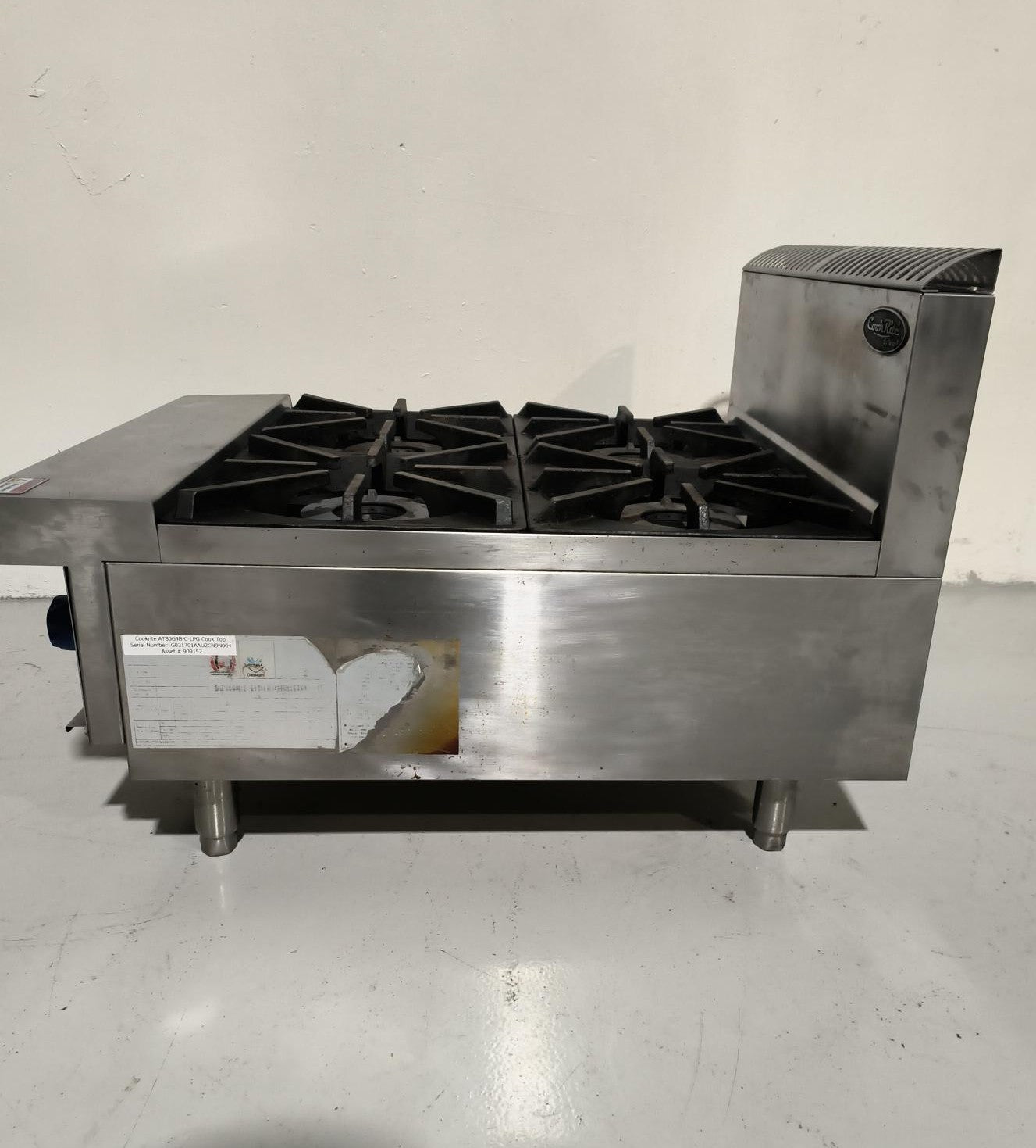 Cookrite AT80G4B-C-LPG 4 Burner Gas Cooktop - 909152