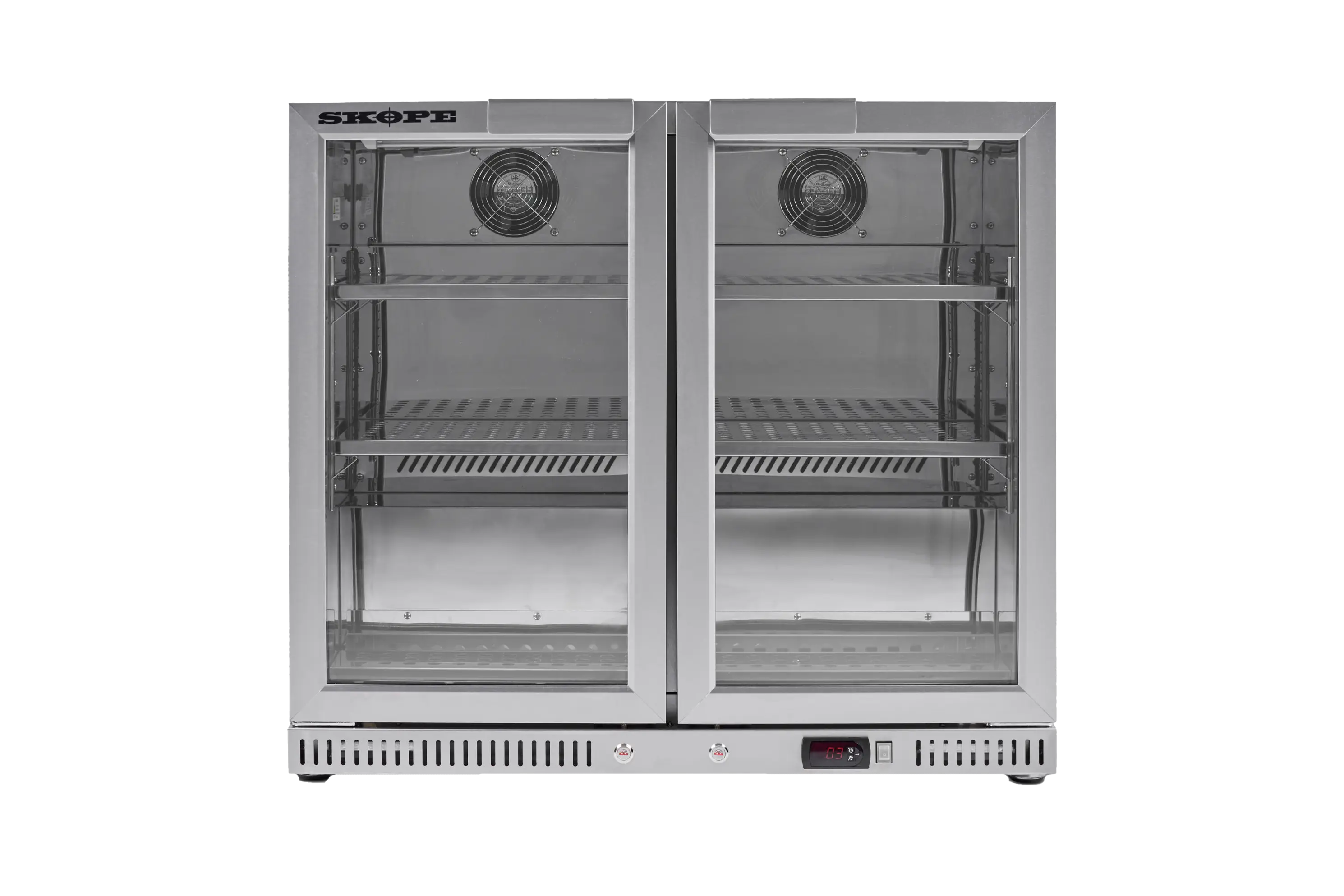 Skope Skope Two Glass Door Bar Cooler 130L - BC.2.GSW