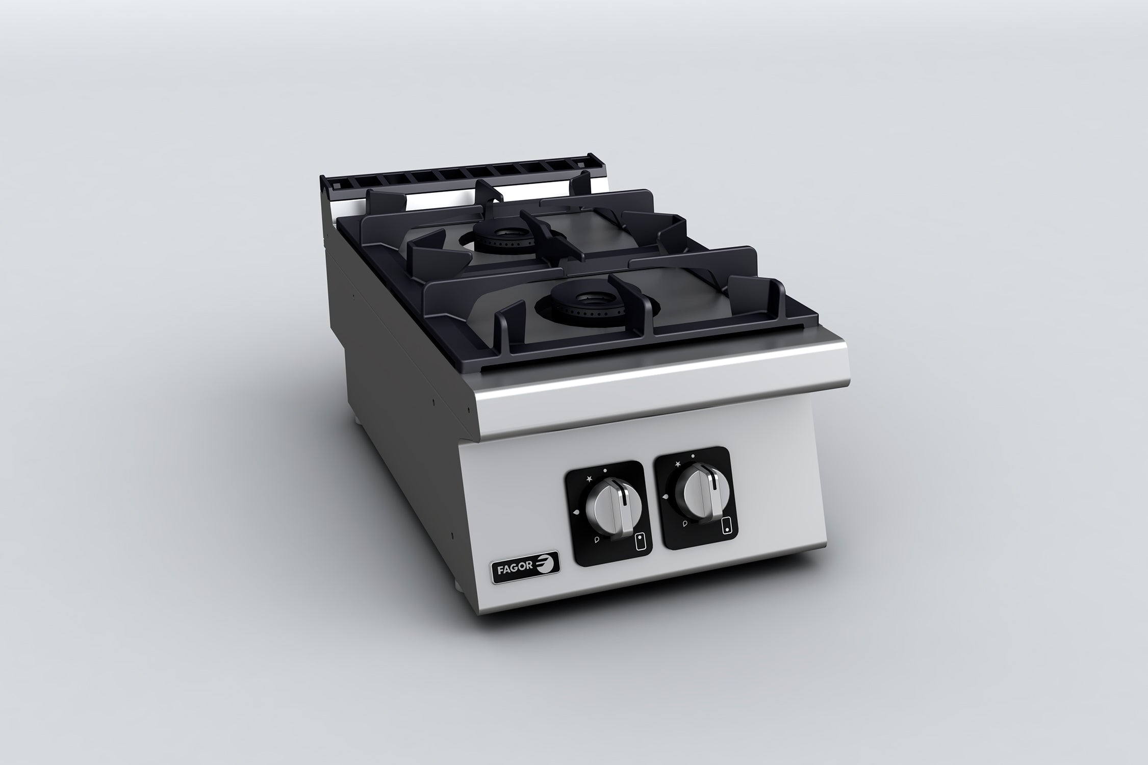 Fagor 700 series natural gas 2 burner boiling top with cast CG7-20H