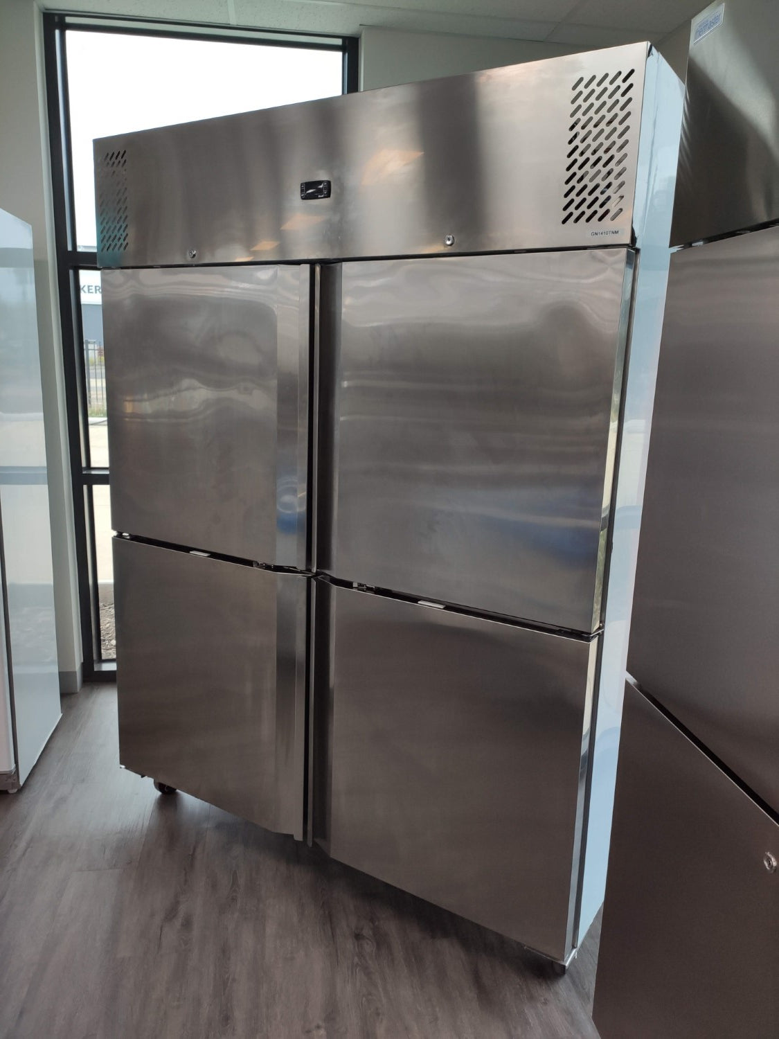 Thermaster GN1410TNM GRAND ULTRA Four 2/1 S/S Door Upright Fridge