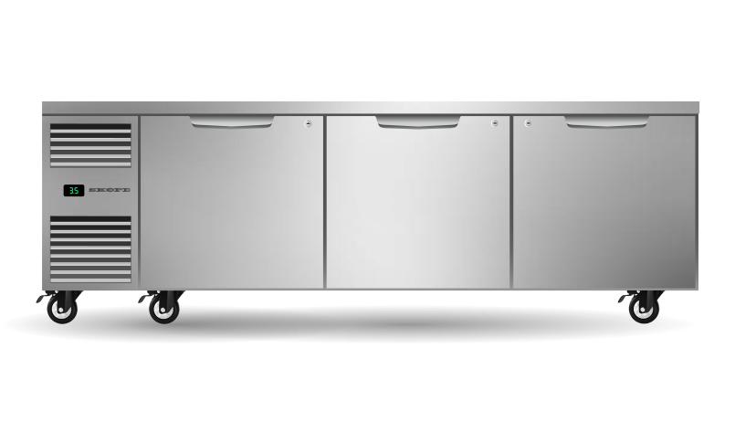 Skope Skope Three Solid Door Underbench GN2/1 Fridge 768L - PG21.UBR.3.SD