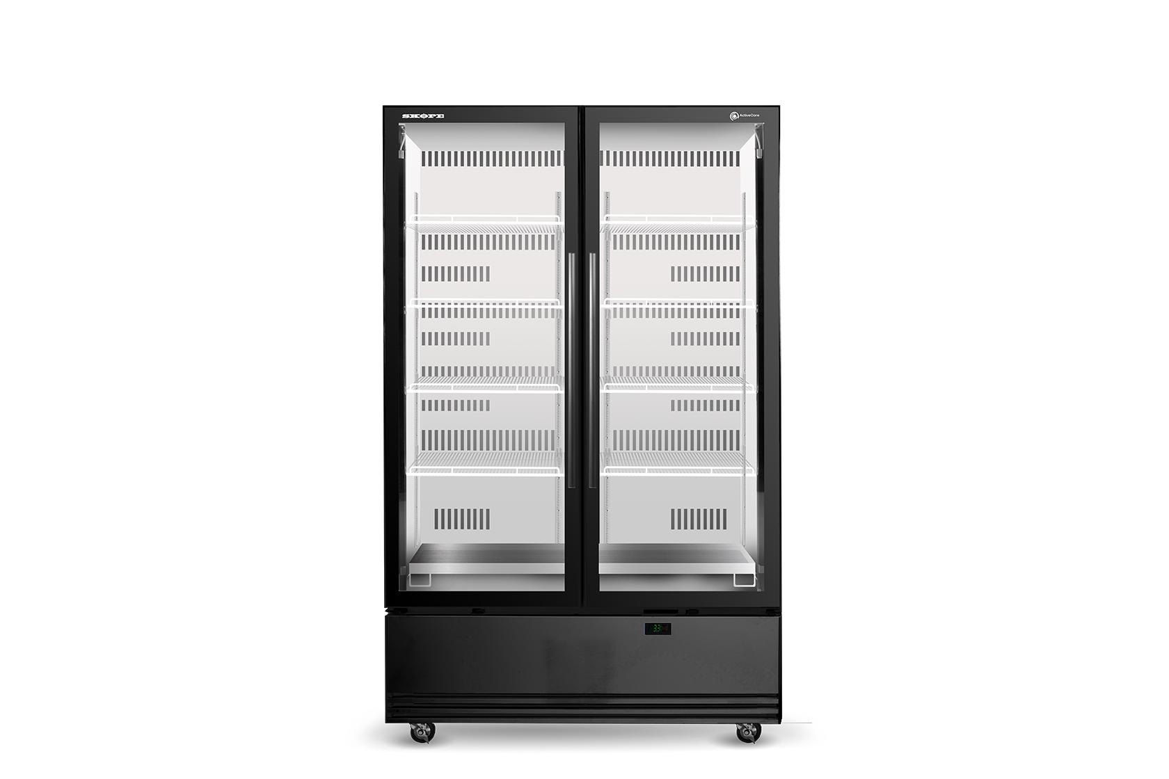 Skope Skope SKB1200N-A 2 Glass Door Display or Storage Fridge 1079L - SKB1200N-A
