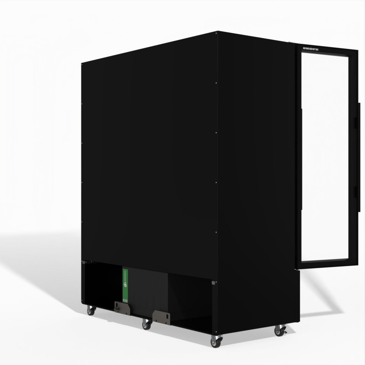 Skope Skope SKB1500N-A 3 Glass Door Display or Storage Fridge 1433L - Black - SKB1500N-A