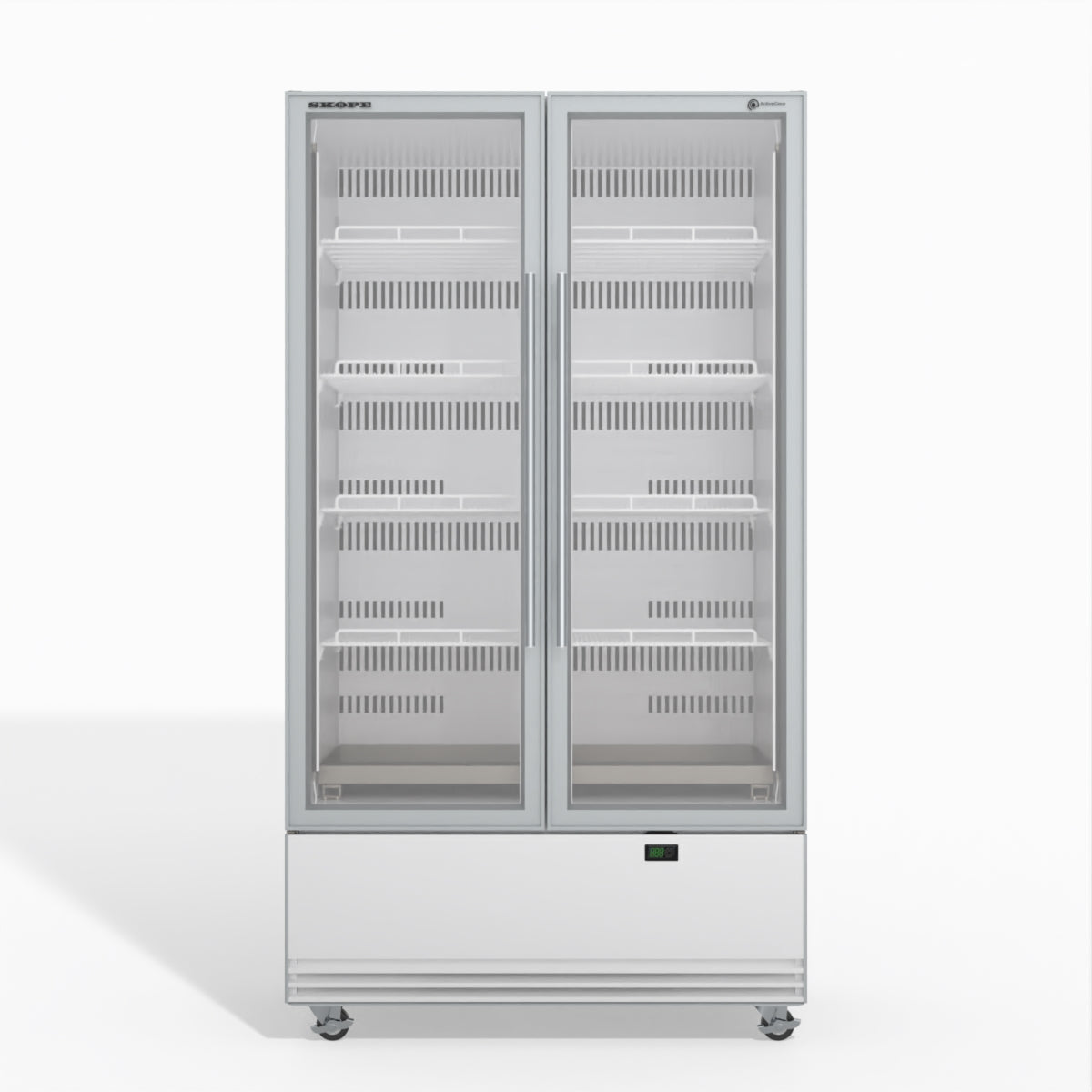 Skope Skope 2 Glass Door Display or Storage Fridge - SKB900N-A 880L - White - SKB900N-A