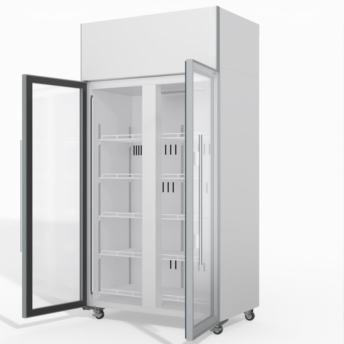 Skope Skope 2 Glass Door Display or Storage Fridge - SKT1000N-A 897L - White - SKT1000N-A