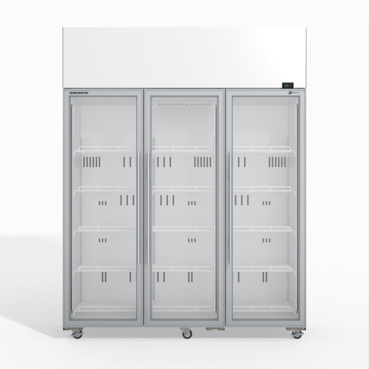 Skope Skope 3 Glass Door Display or Storage Fridge - SKT1500N-A 1497L - White - SKT1500N-A