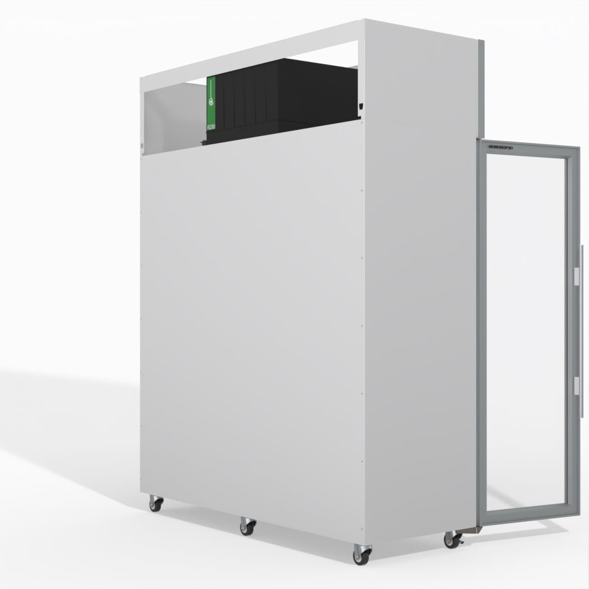 Skope Skope 3 Glass Door Display or Storage Fridge - SKT1500N-A 1497L - White - SKT1500N-A