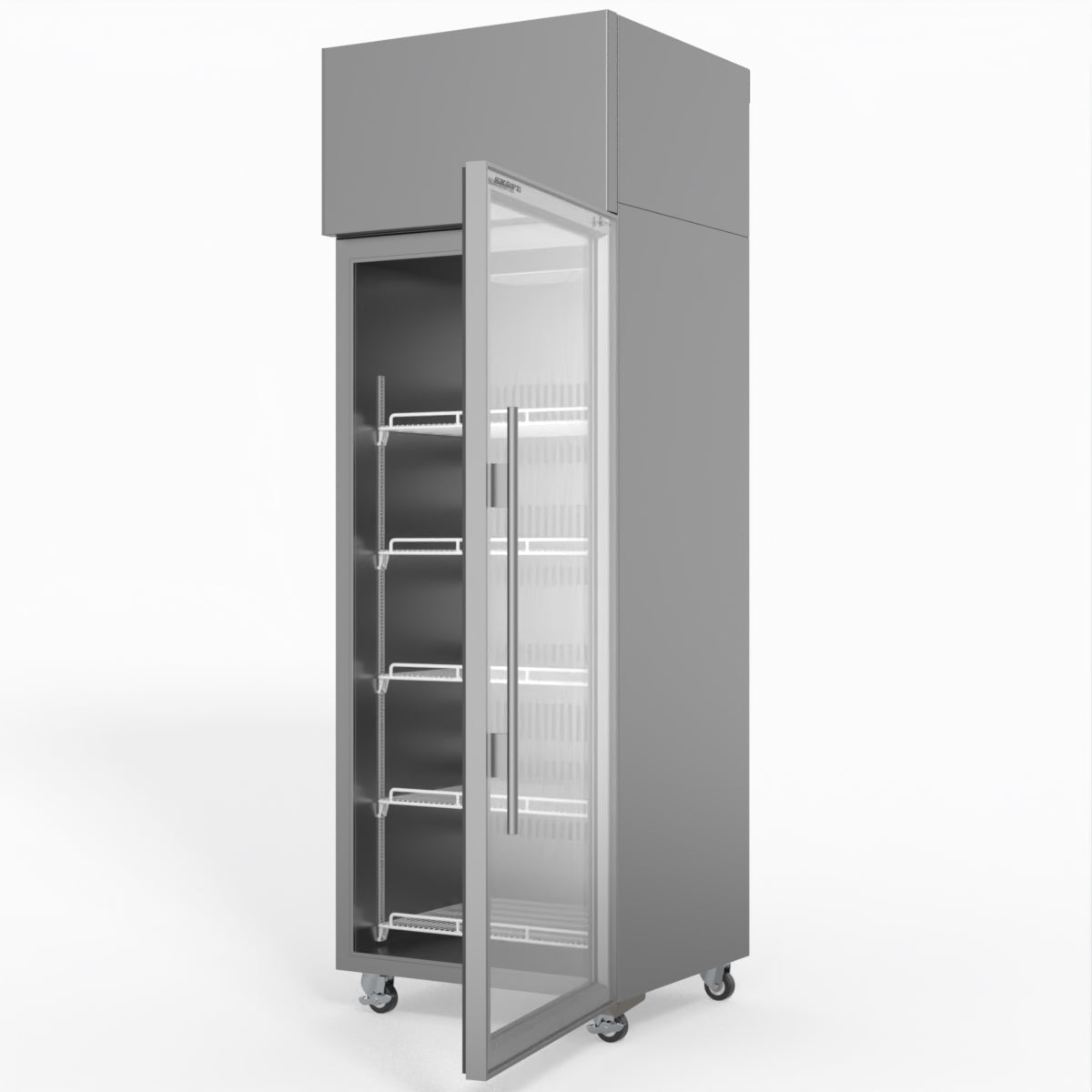 Skope Skope 1 Glass Door Display or Storage Fridge - SKT650N-A 610L - Stainless Steel - SKT650N-A