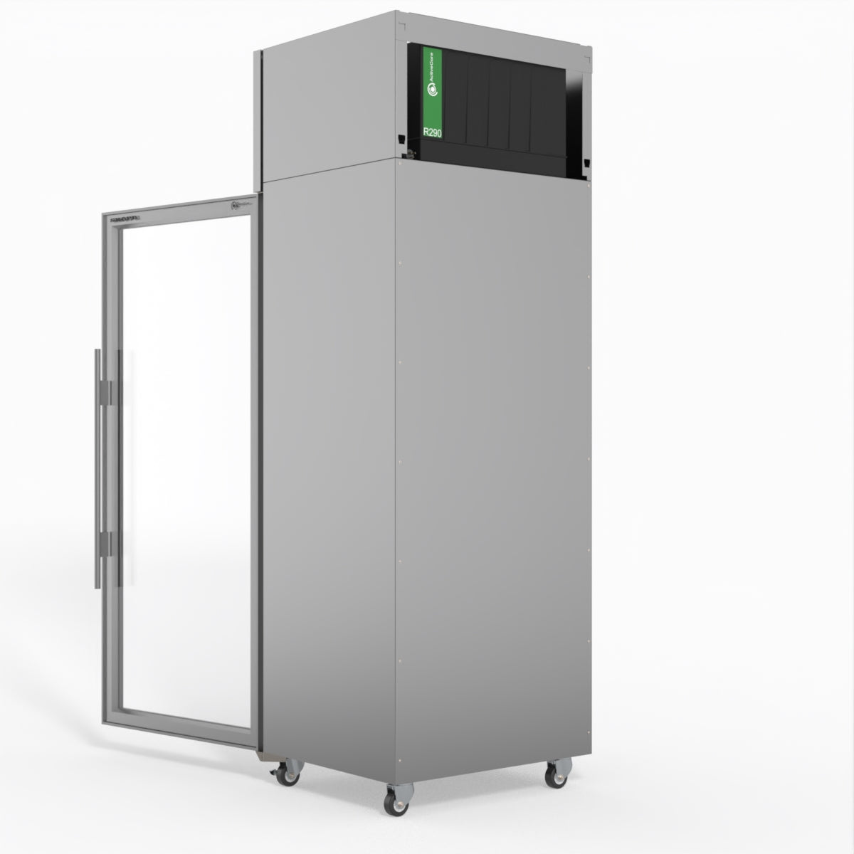 Skope Skope 1 Glass Door Display or Storage Fridge - SKT650N-A 610L - Stainless Steel - SKT650N-A