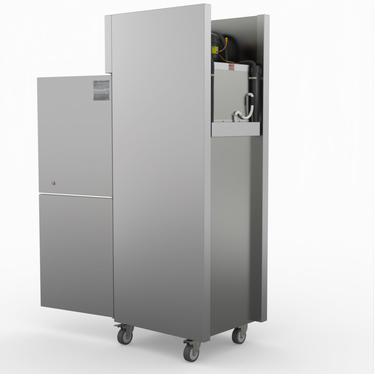 TROPICAL Thermaster 2 x Half door SS Fridge - SUC500