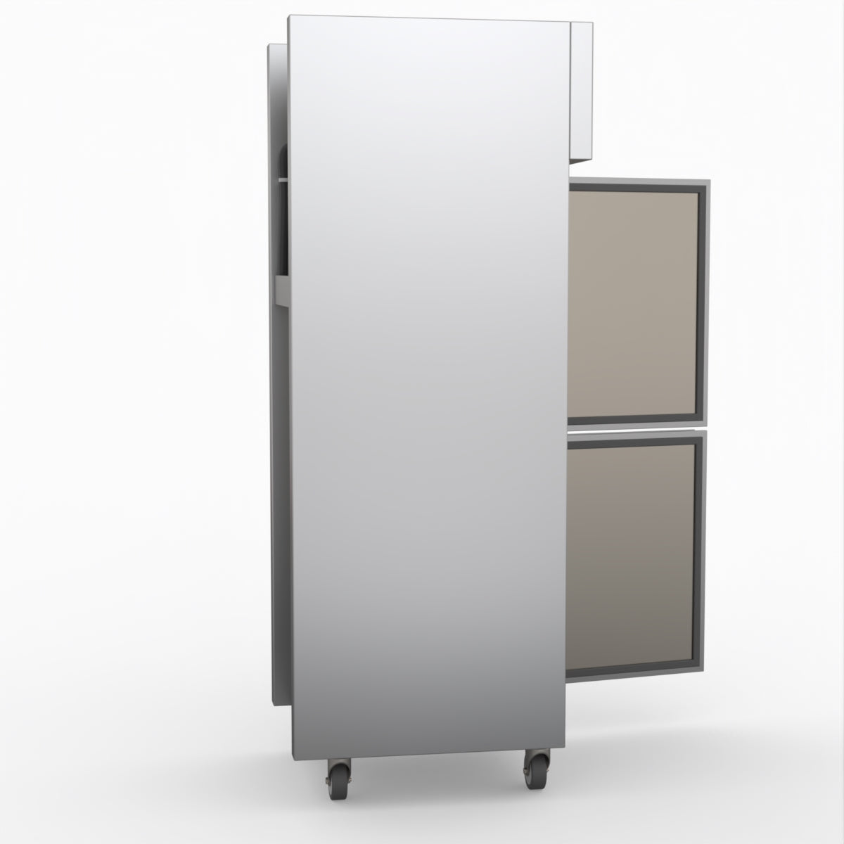 TROPICAL Thermaster 2 x Half door SS Fridge - SUC500