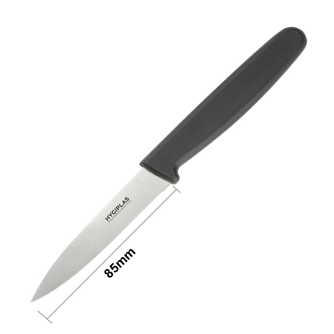 Hygiplas Paring Knife Black 75mm C268