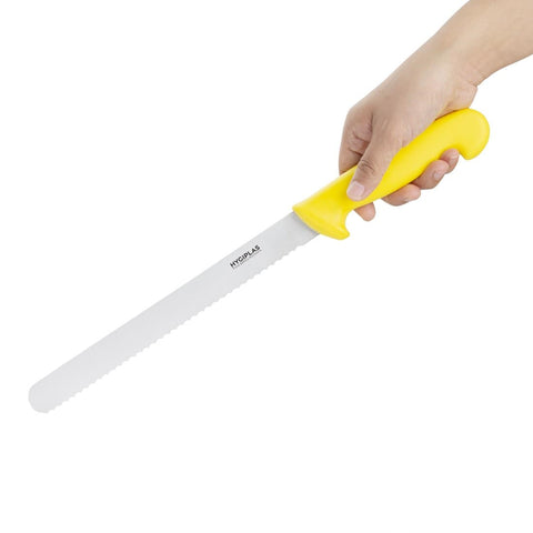 C810 Hygiplas Serrated Slicer Yellow 255mm C810