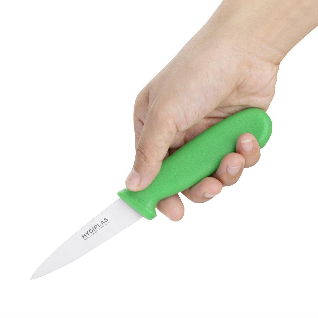 Hygiplas Paring Knife Green 90mm C866
