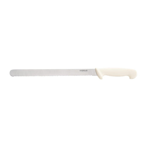 C884 Hygiplas Serrated Slicer White 300mm C884