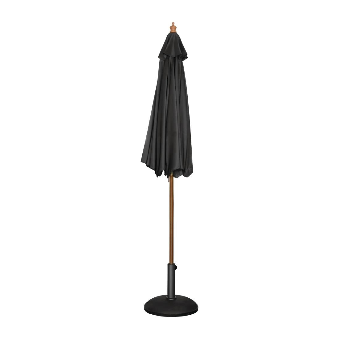 Bolero Round Outdoor Umbrella 2.5m Diameter Black CB514
