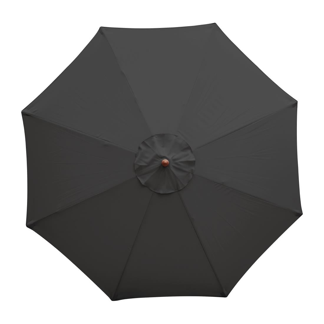 Bolero Round Outdoor Umbrella 2.5m Diameter Black CB514
