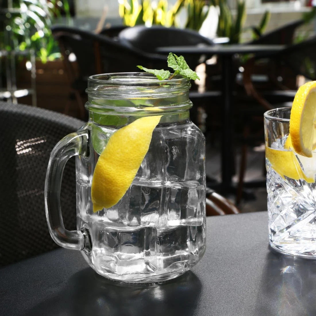 Olympia Handled Mason Jar Glasses 470ml (Pack of 12) CE678