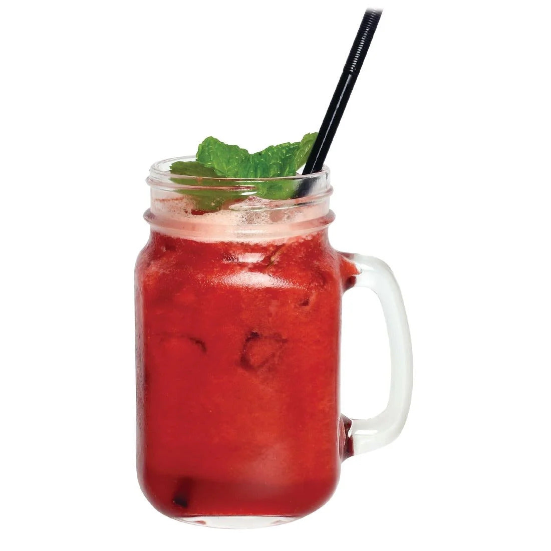 Olympia Handled Mason Jar Glasses 470ml (Pack of 12) CE678