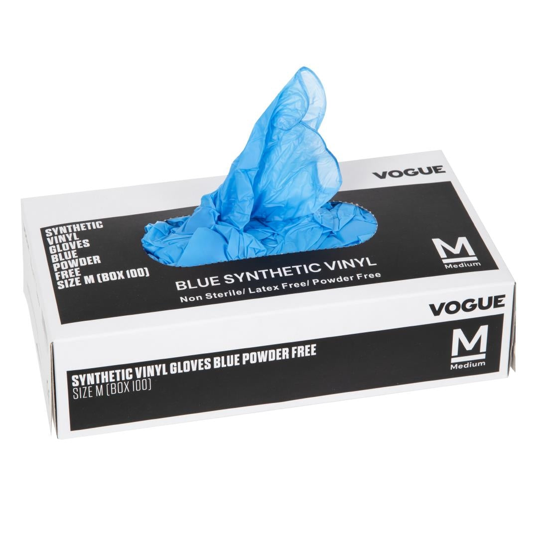 Vogue Powder Free Vinyl Gloves M CF403-M