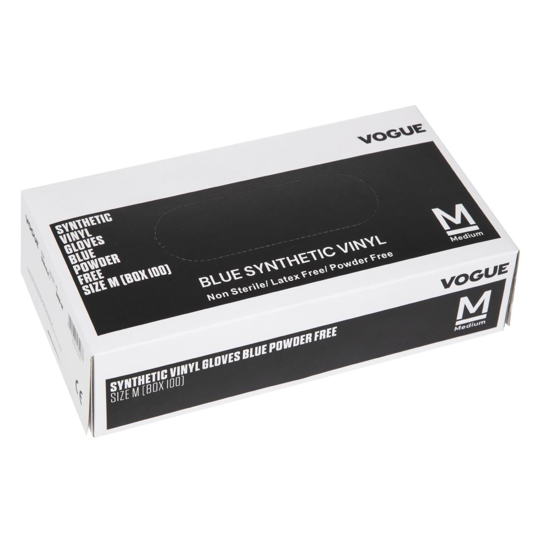 Vogue Powder Free Vinyl Gloves M CF403-M