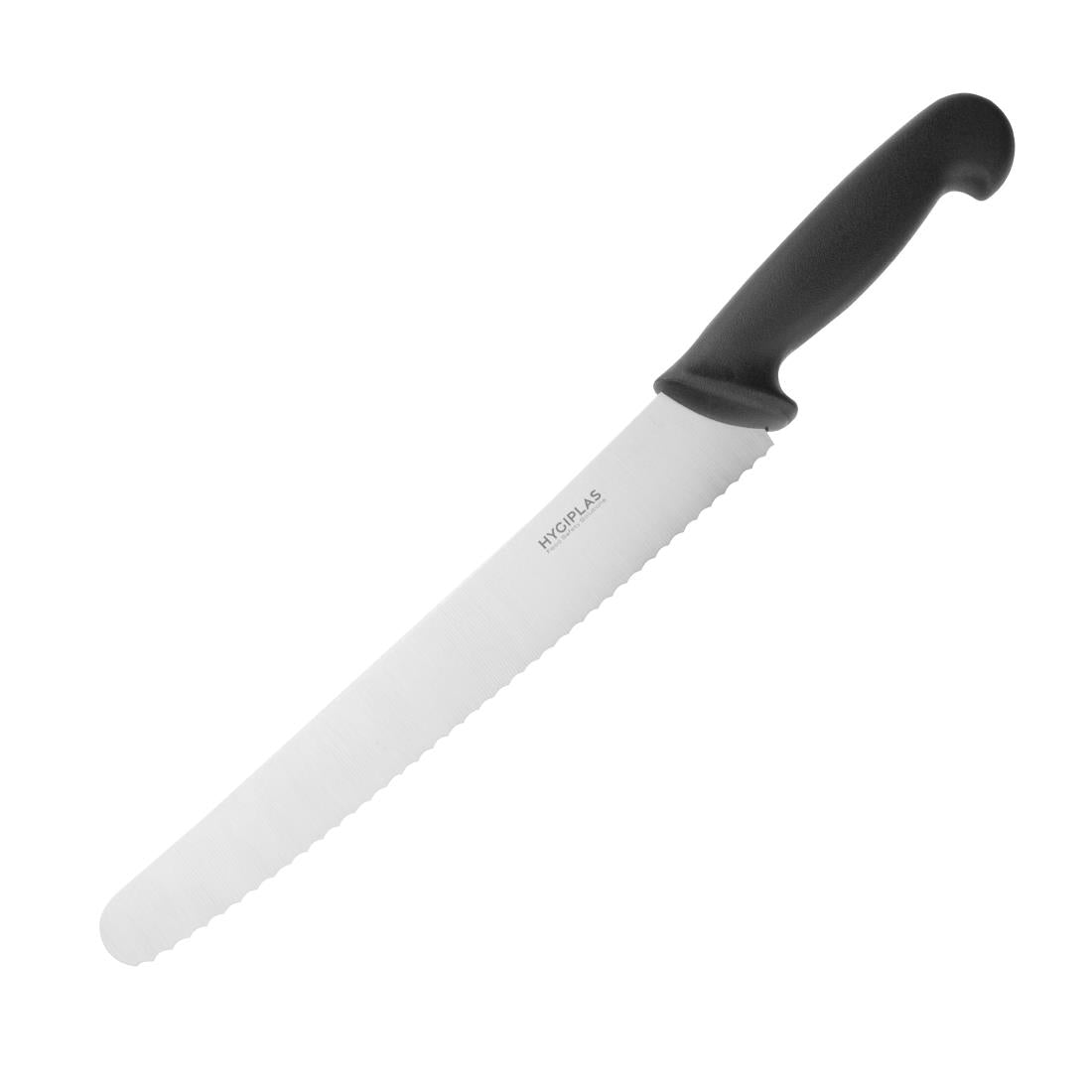 Hygiplas Serrated Pastry Knife Black 255mm CF895
