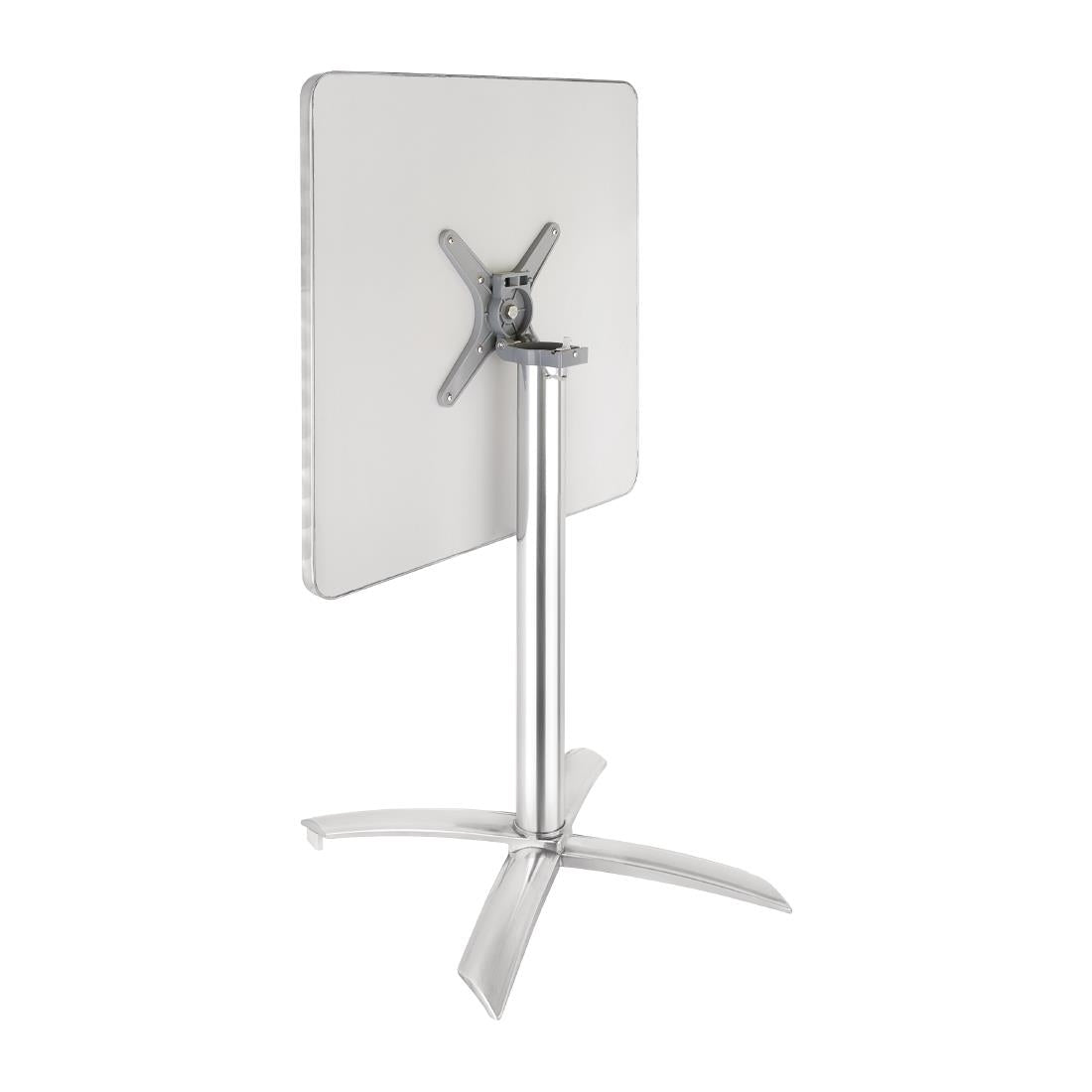 Bolero Square Flip-Top Table Stainless Steel 600mm CG838