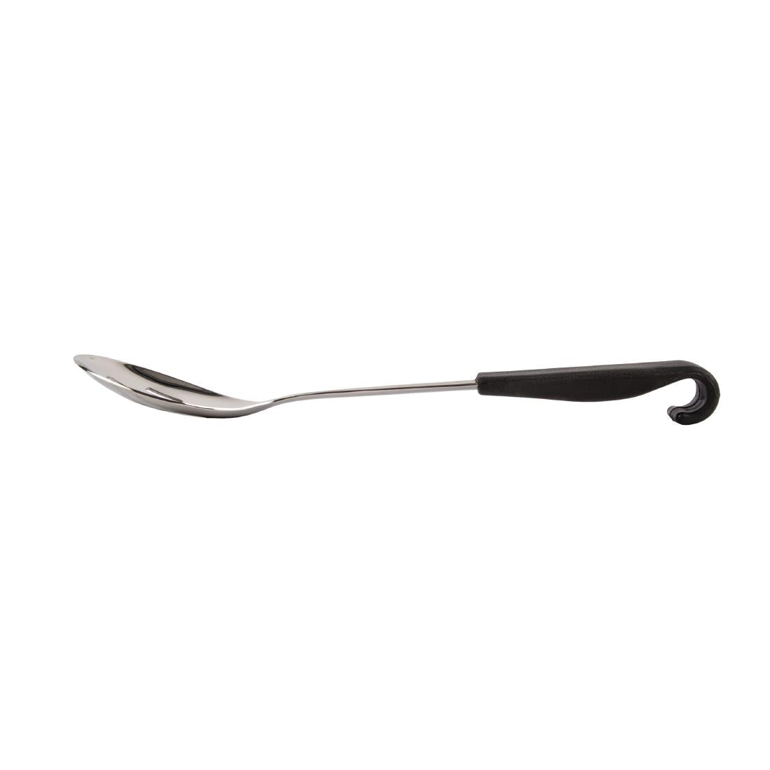 Vogue Slotted Serving Spoon Black Handle 340mm CS911