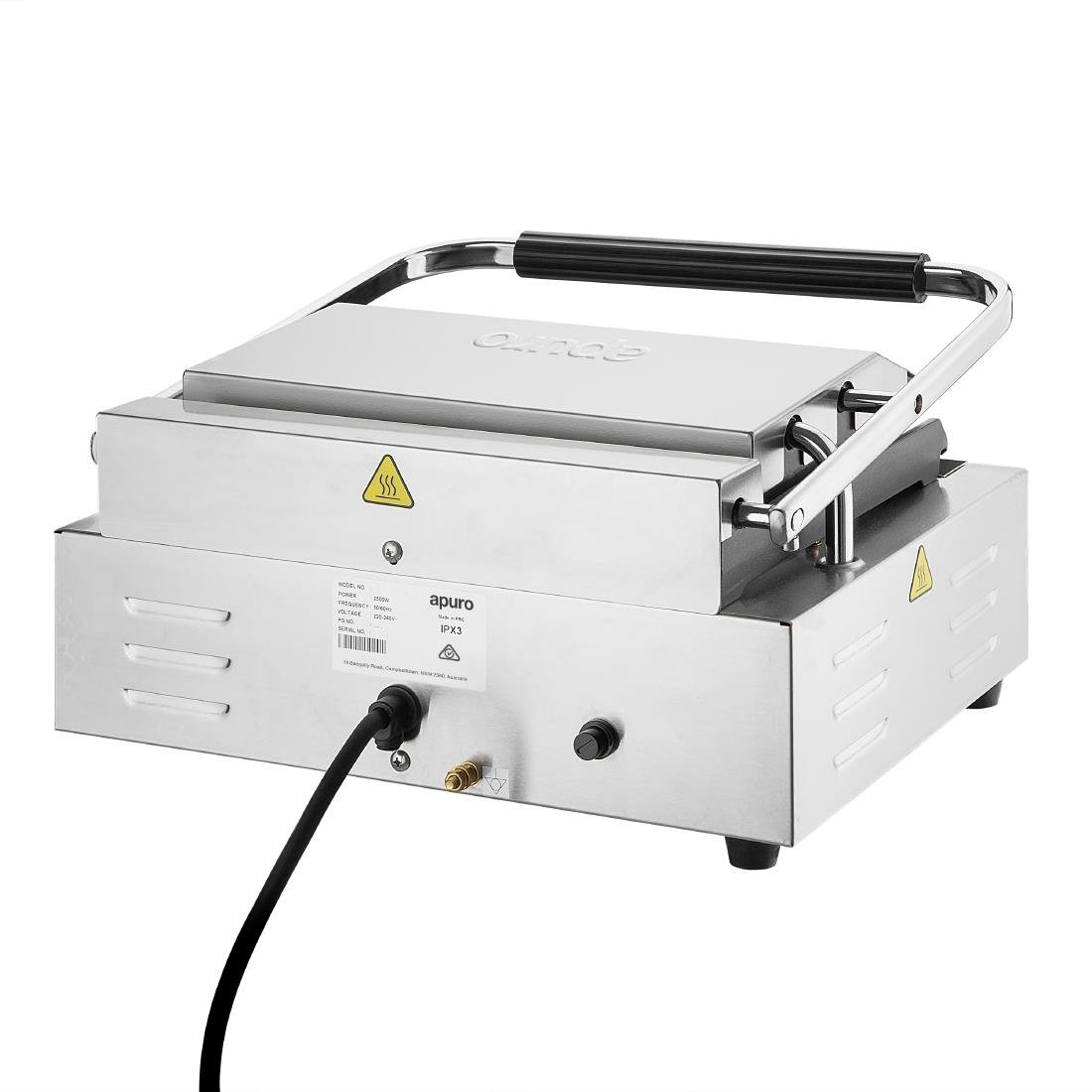 Apuro Extra Large Contact Grill Ribbed & Flat Plate CU609-A