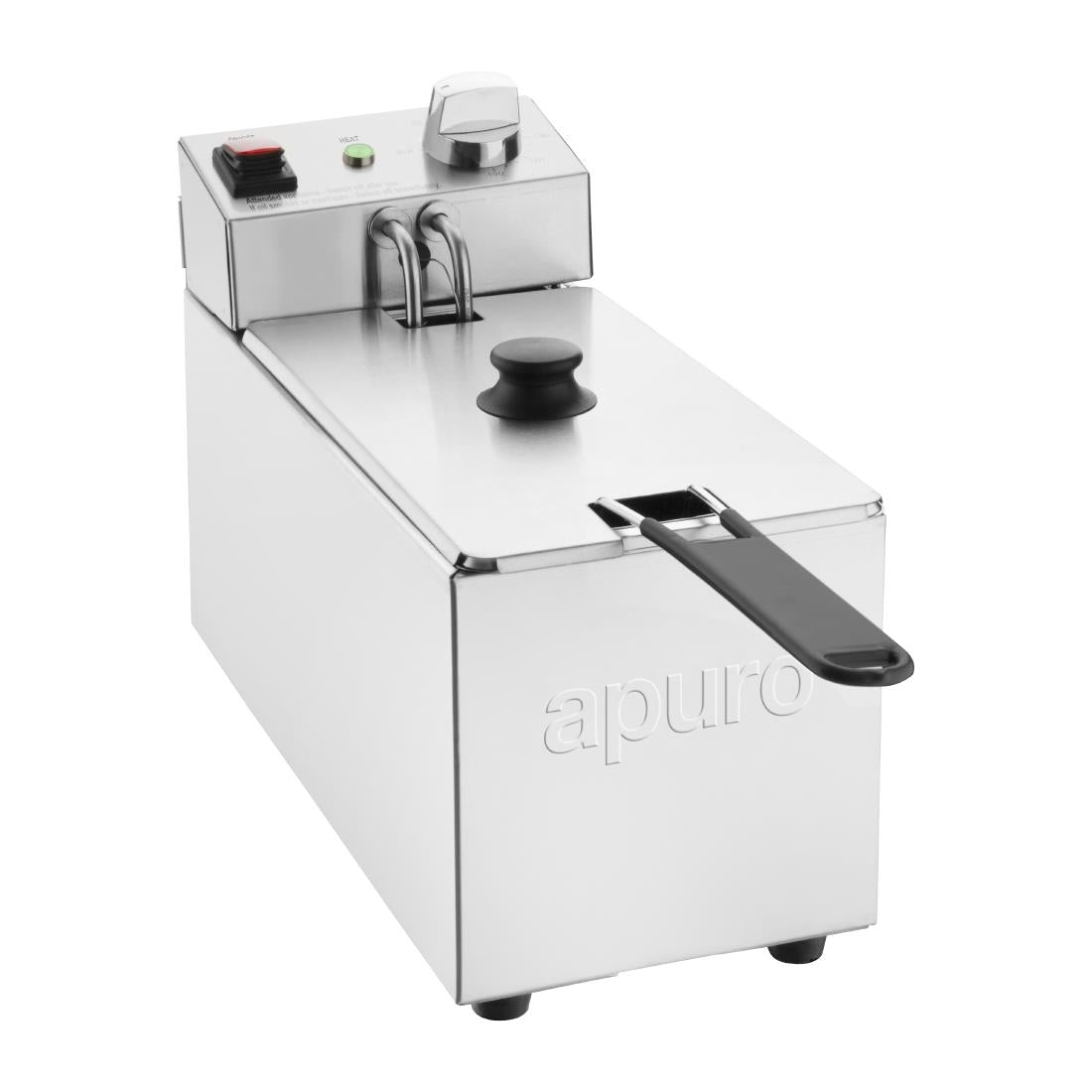 Apuro Single Tank Single Basket 3Ltr Countertop Fryer 2kW CU614-A