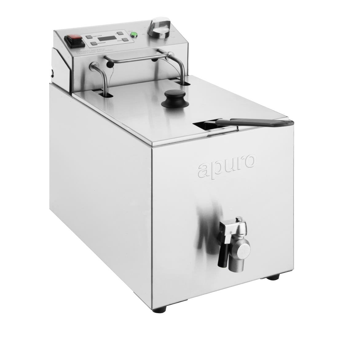 Apuro Single Tank Electric Fryer with Timer 8Ltr CU620-A