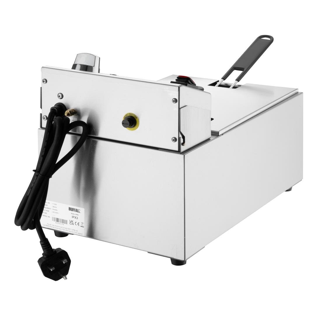 Apuro Single Electric Fryer with Timer 5Ltr CU622-A