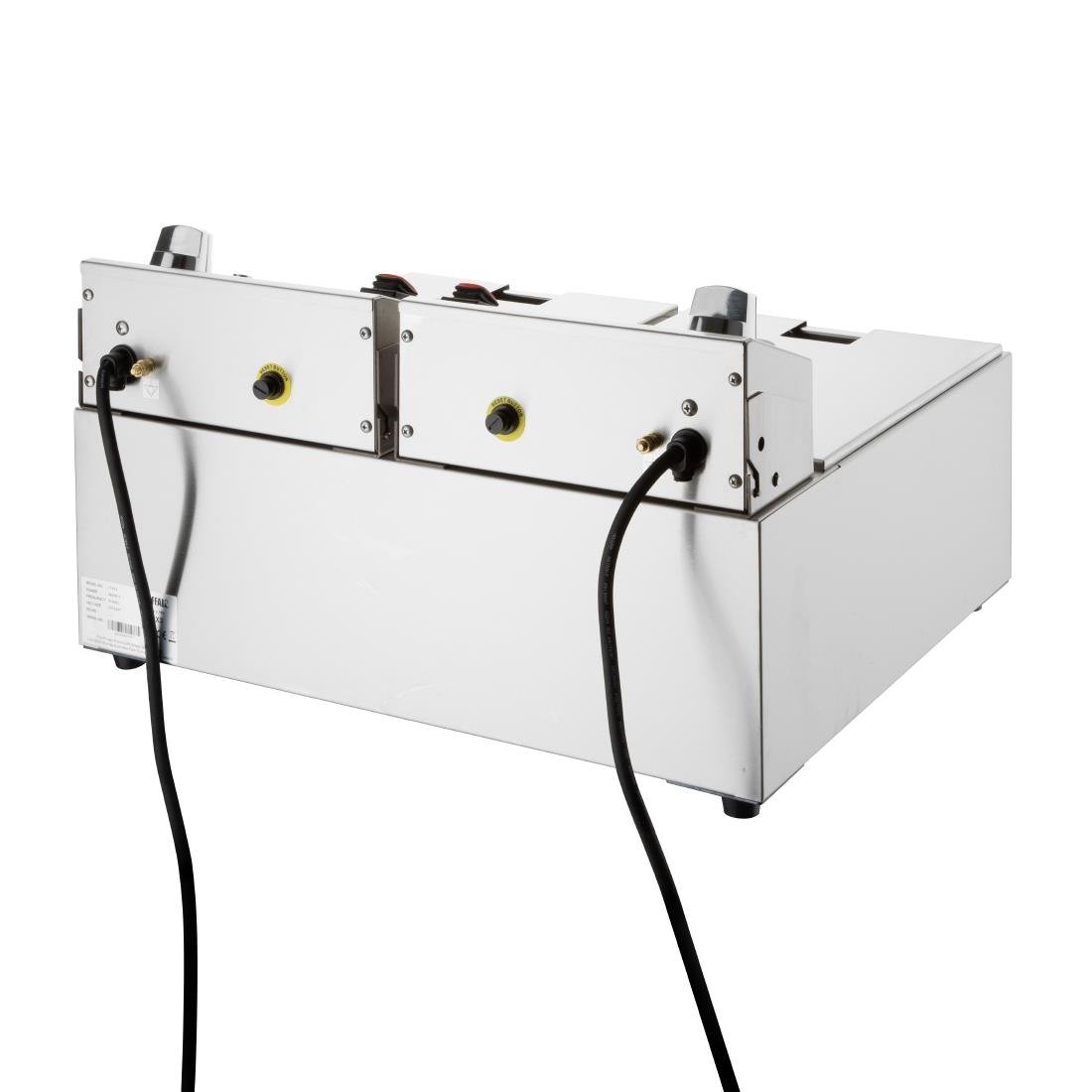 Apuro Double Electric Fryer with Timer 2x5Ltr CU624-A